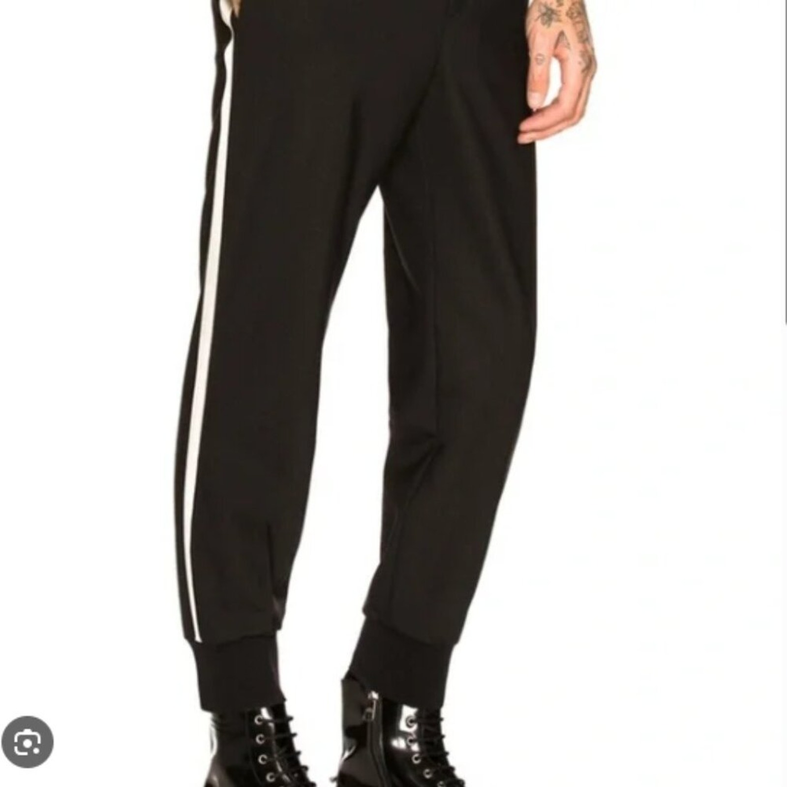 Neil Barrett Men’s Hybrid Tuxedo Slim Fit Low Rise Satin Trim Jogger Pant 34x27